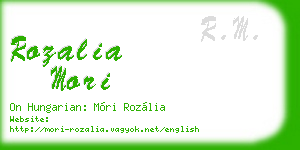rozalia mori business card