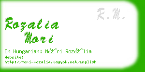 rozalia mori business card